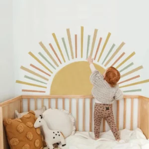 Stickers mural soleil bohème pour la décoration de vos pièces