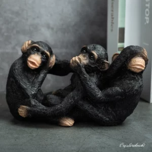 Figurines des 3 singes de la Sagesse