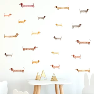 Lot d'autocollants motif chiens