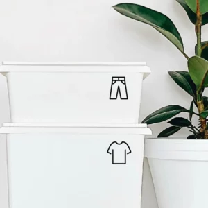 Lot de 20 stickers pour customiser vos bacs de rangement