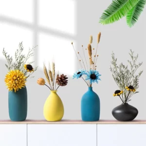 Vase de couleur en céramique