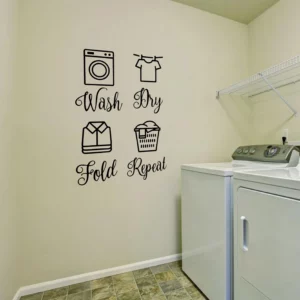 Stickers mural embellir votre buanderie
