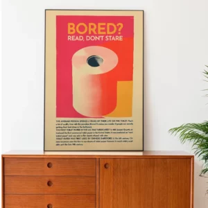 Affiche de Toilette Humoristique sur Toile