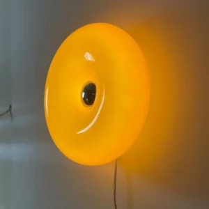 Applique murale LED nordique en verre orange et blanc