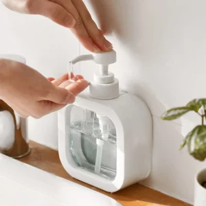 Distributeur de savon transparent de salle de bains 300/500ml