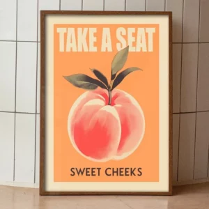 Affiche de toilette humoristique