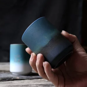 Tasse à café en grès style japonnais