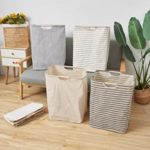 Panier à linge sale ou rangement de salle de bain, en tissu imperméable