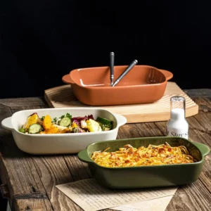 Plats à gratin avec couvercle, cuisson au four, en céramique