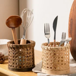 Panier de rangement à couvert ou pot à crayon