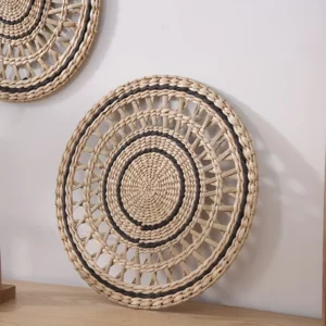 Rond en fibre de rotin pour la décoration intérieure, ou dessous de table