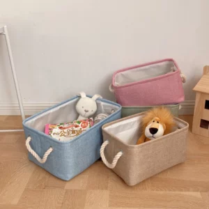 Panier de rangement en tissu, pour jouets, vêtements et autres rangements